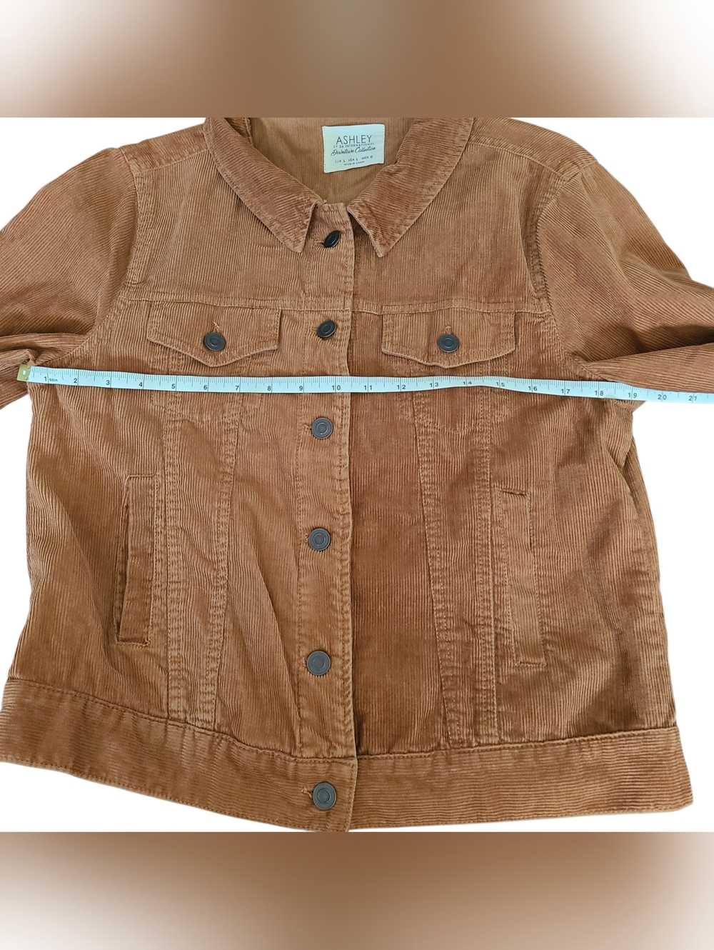 ASHLEYBY 26 INTERNATIONAL | CORDUROY JACKET | SIZE LARGE - Picture 6 of 12